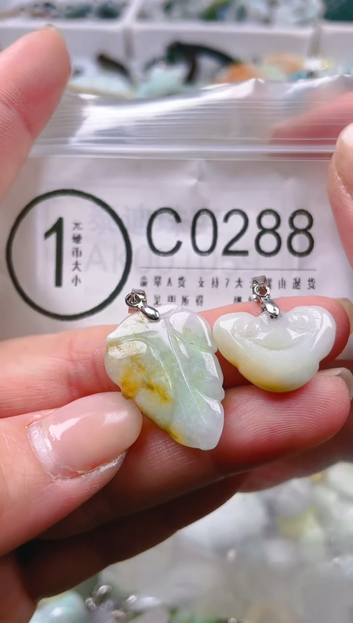 【闪购商品】翡翠颈饰未镶嵌/C/翡翠A货一图一物