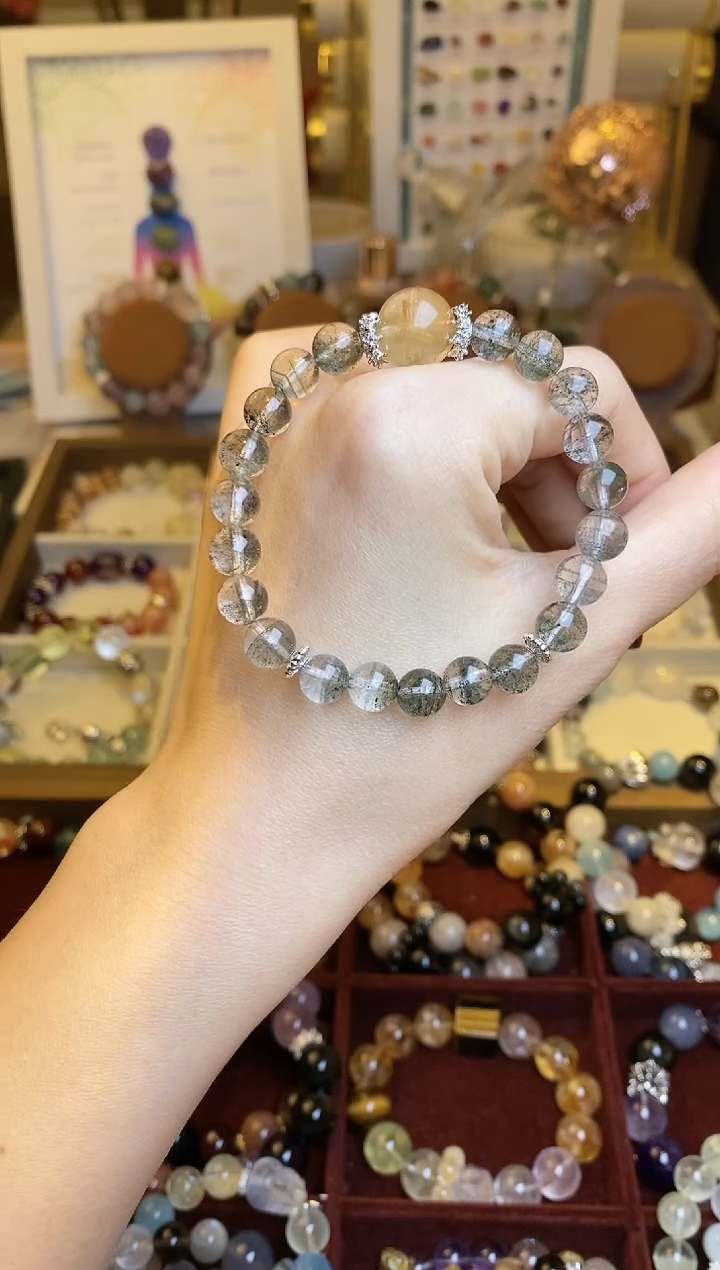 【闪购商品】水晶手串未镶嵌绿幽灵水晶手串