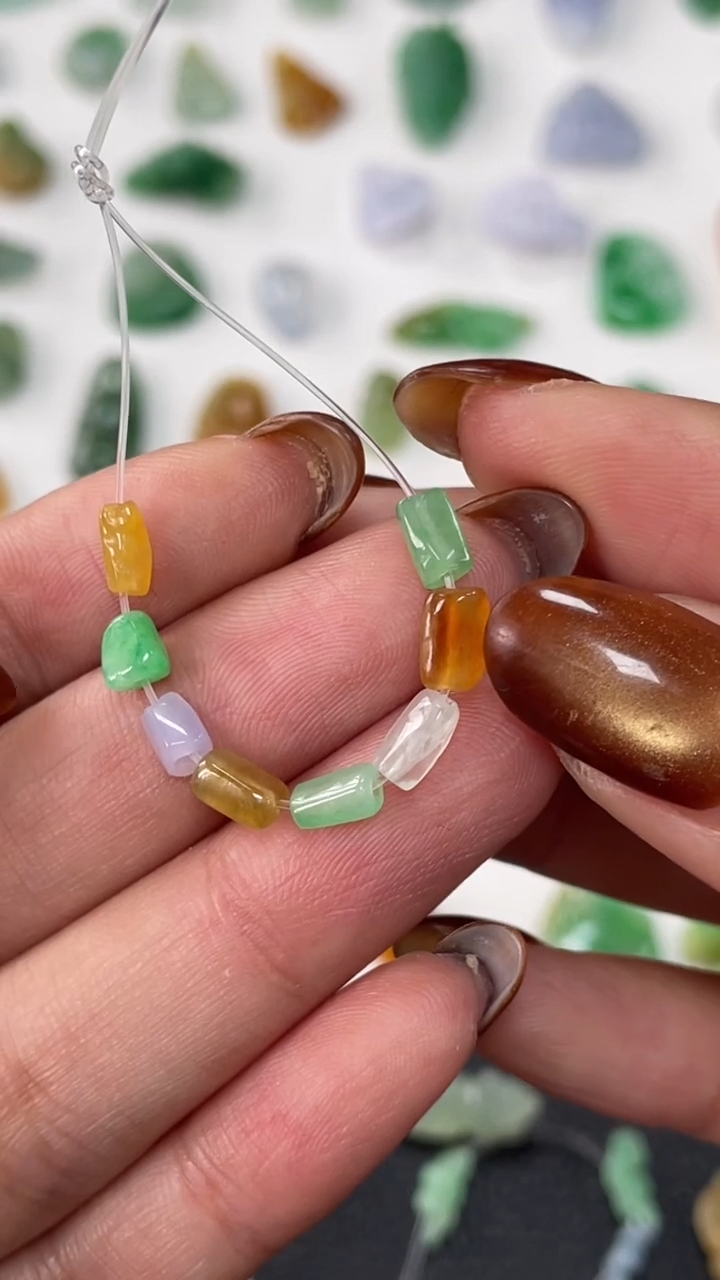 【闪购商品】定制翡翠未镶嵌5.7*3.1*3.8切割350+35