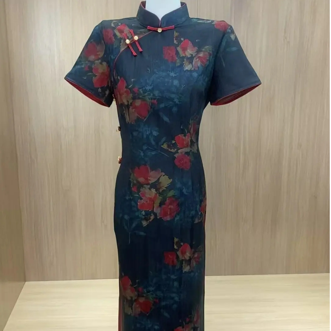 【锦园玫梦】2025夏季新款优雅大方日常百搭修身女旗袍