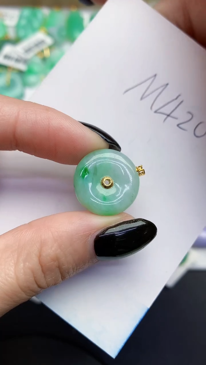 【闪购商品】翡翠颈饰18K金镶嵌000000000