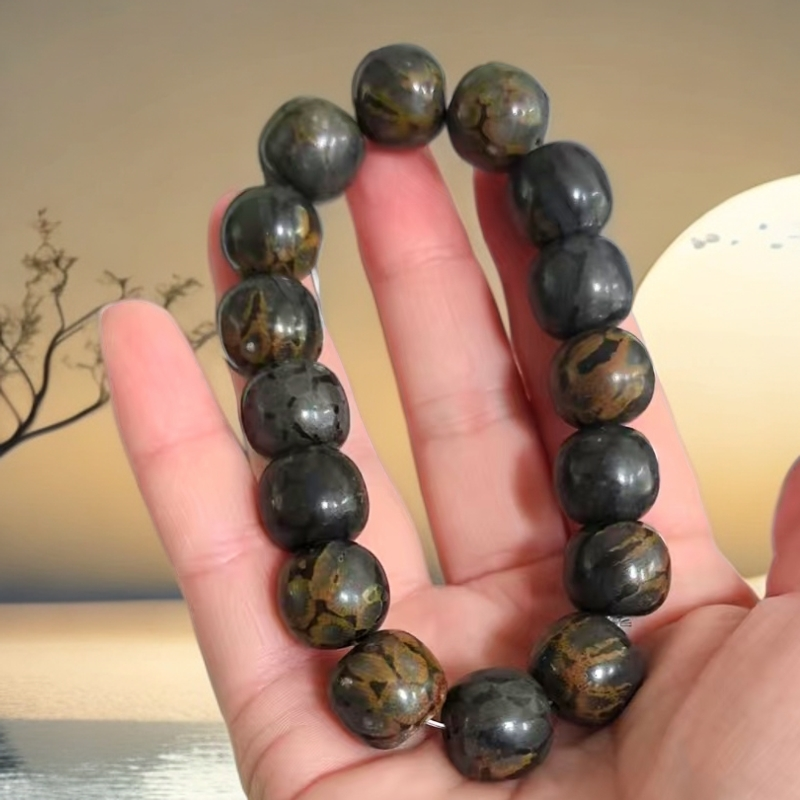 非金属大理石手链 天然原石手串男款