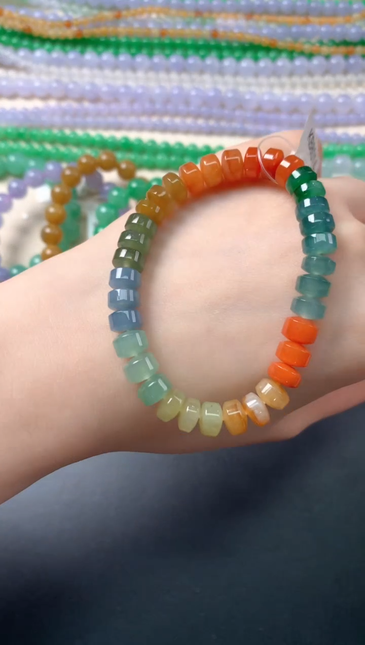 未镶嵌手串翡翠C524|8800   