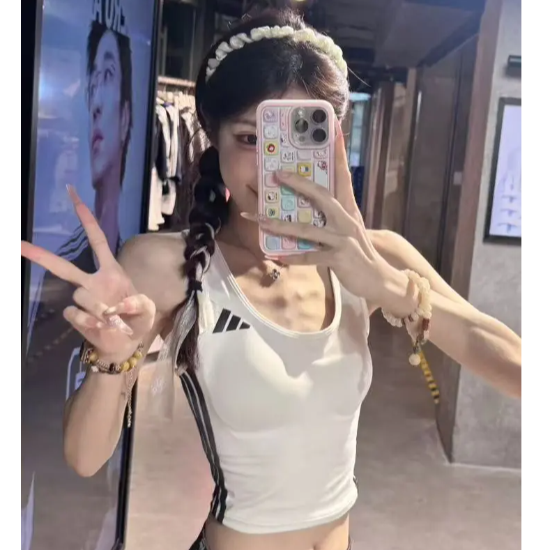 adidas阿迪达斯速干凉爽工字背运动健身背心 KC2471