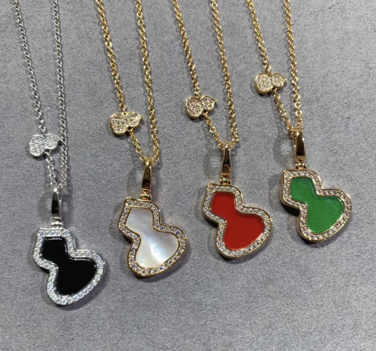 合金项链 V金CNC工艺项链 葫芦项链 005