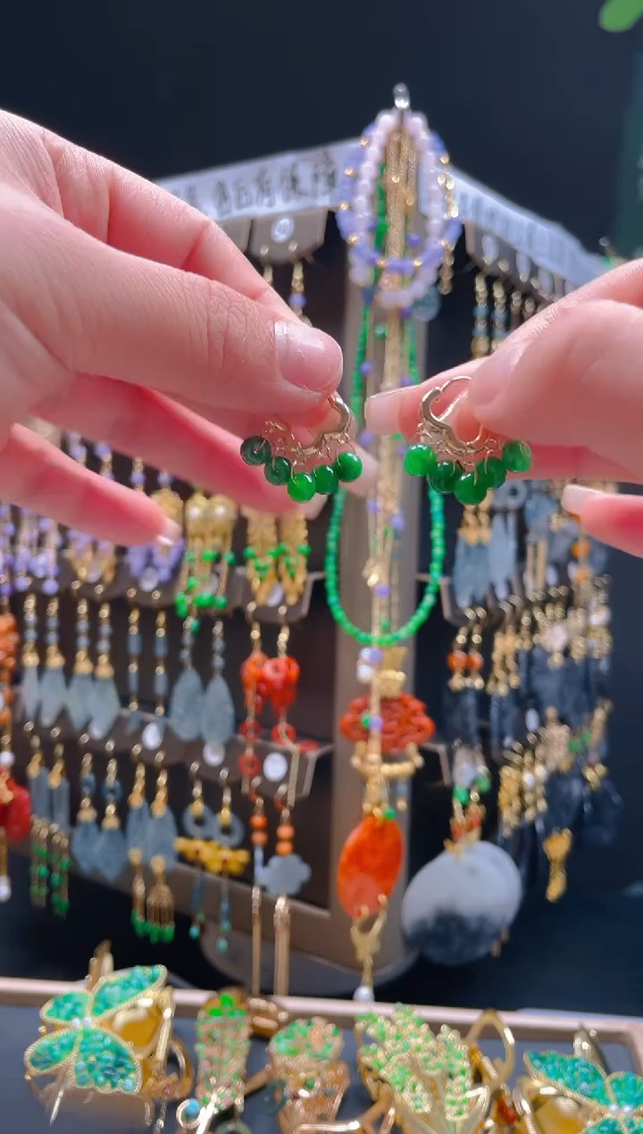 【闪购商品】翡翠耳饰合金050翡翠饰品