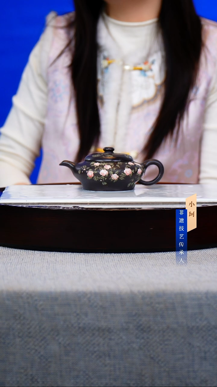 茶壶紫砂57号高黑料220cc左右     陶茶文化-任秋兴