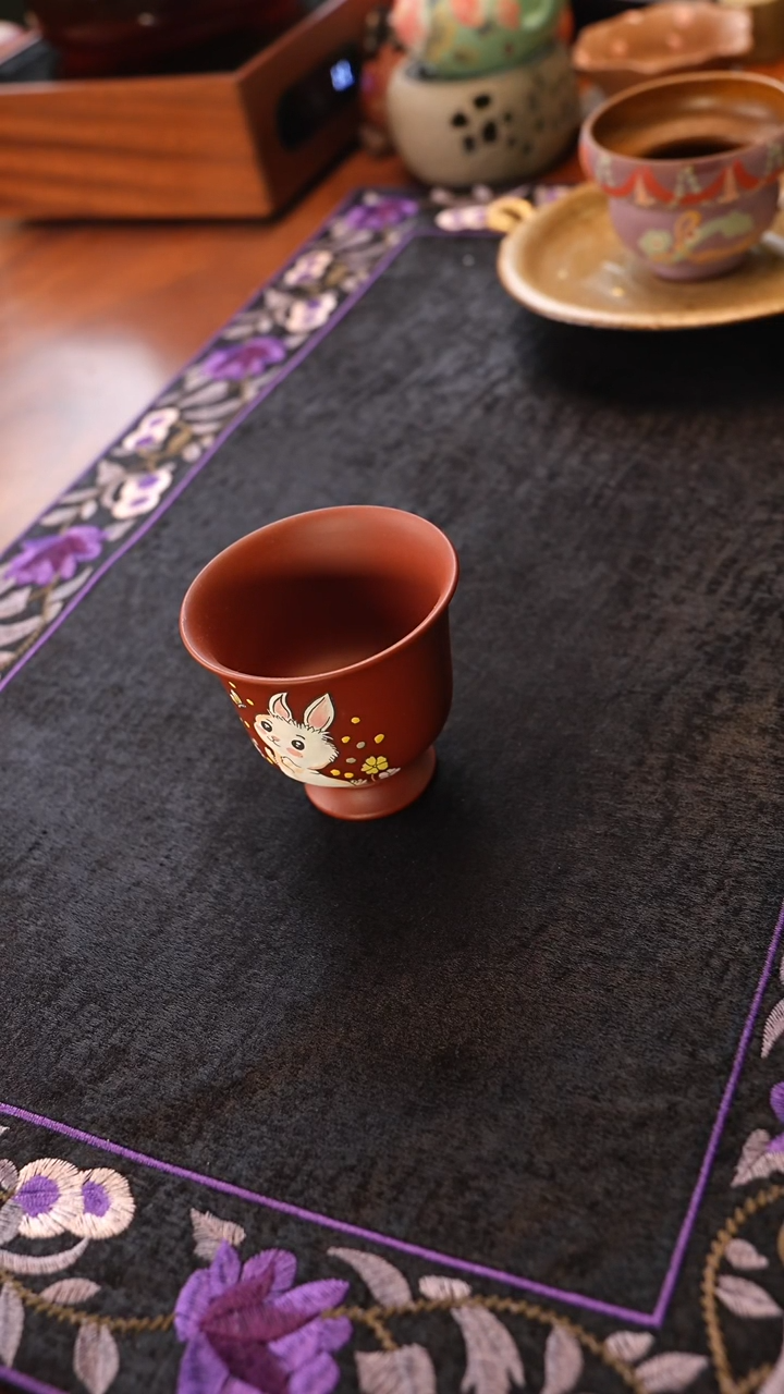 茶壶紫砂兔子主人杯