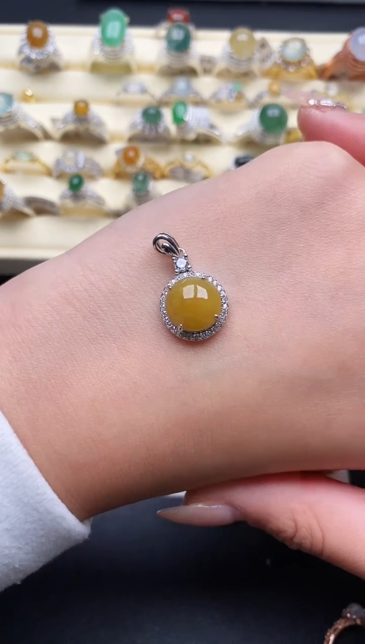 【闪购商品】翡翠戒指银S925镶嵌7777777+1