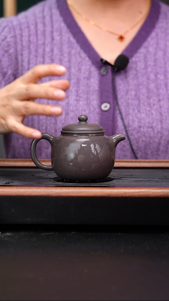 茶壶紫砂大水潭天青匏尊200cc朱启华