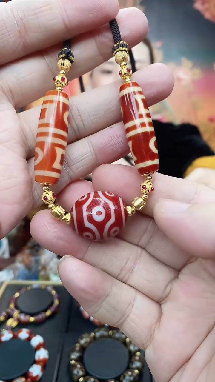【闪购商品】玛瑙/玉髓未镶嵌锁骨链玛瑙九眼锁骨链