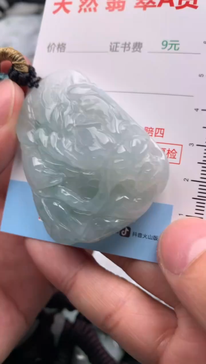 翡翠未镶嵌吊坠(不含链)1