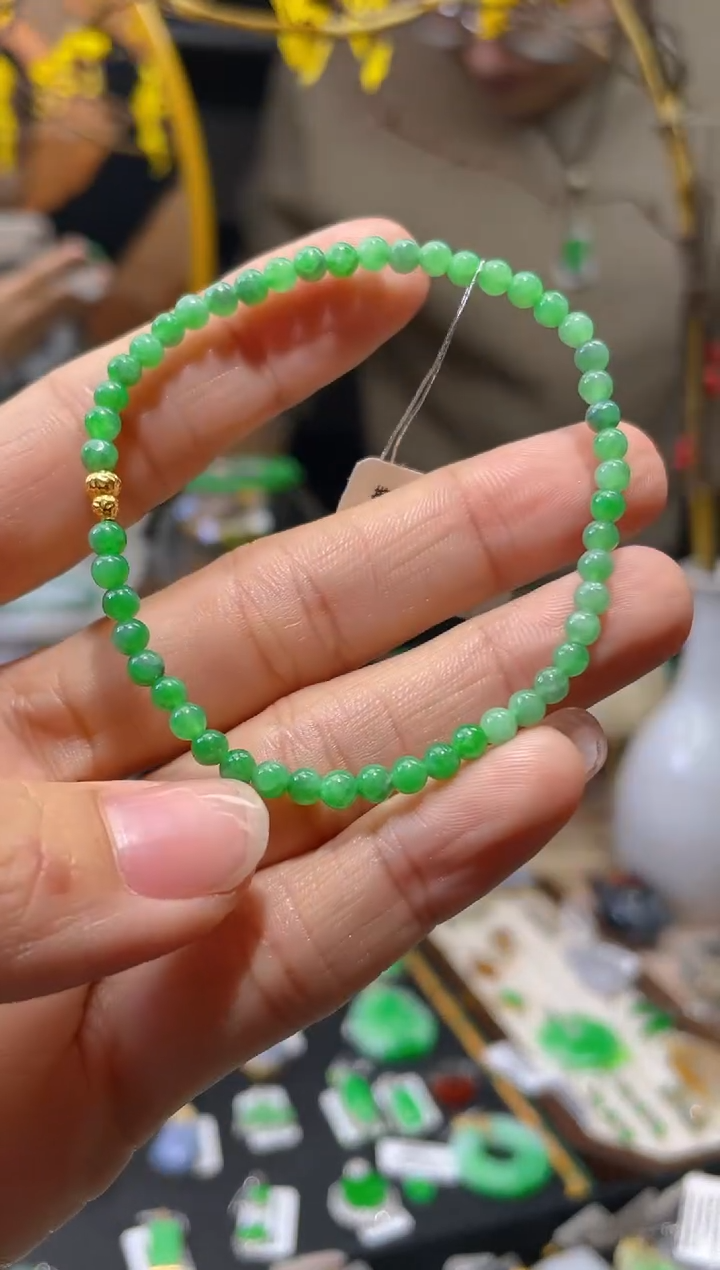 【闪购商品】翡翠颈饰18K金镶嵌假一赔三