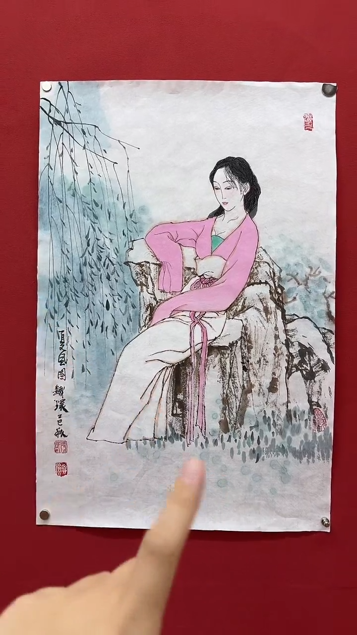 国画手绘原稿-张思俭-仕女-2.7平尺