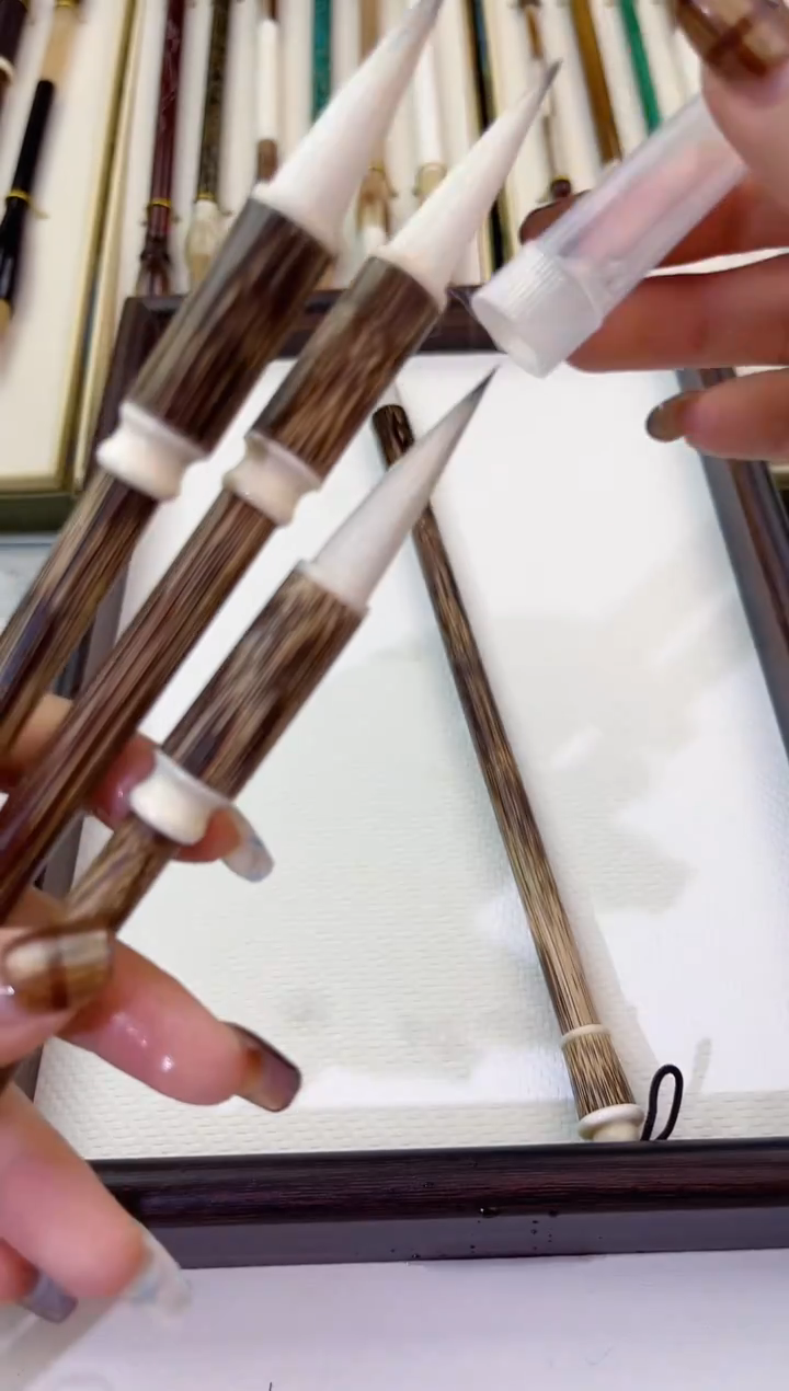 白泽 全3.6出峰白泽狐羊兼毫毛笔  