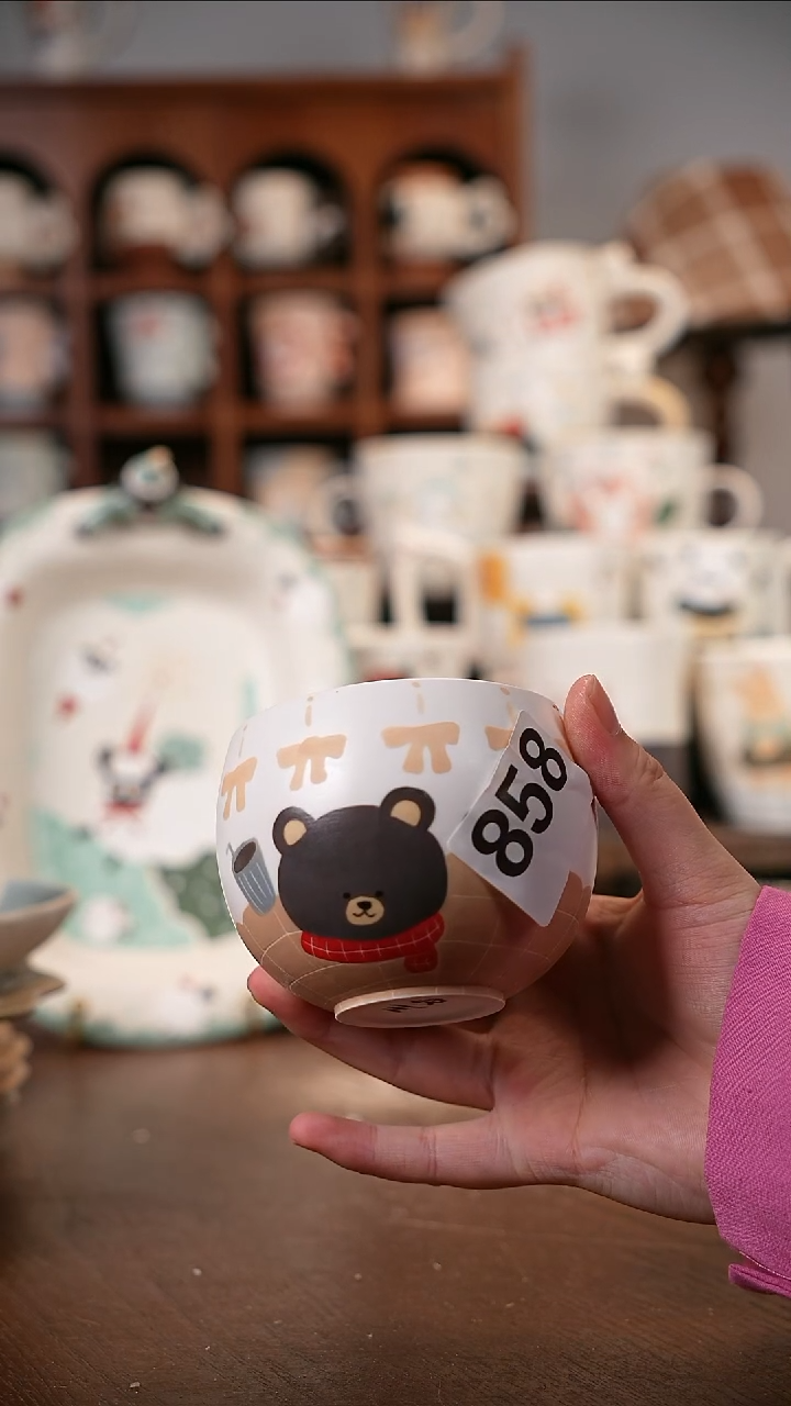 可爱川谷原创陶瓷8.3直播福利微瑕858随机