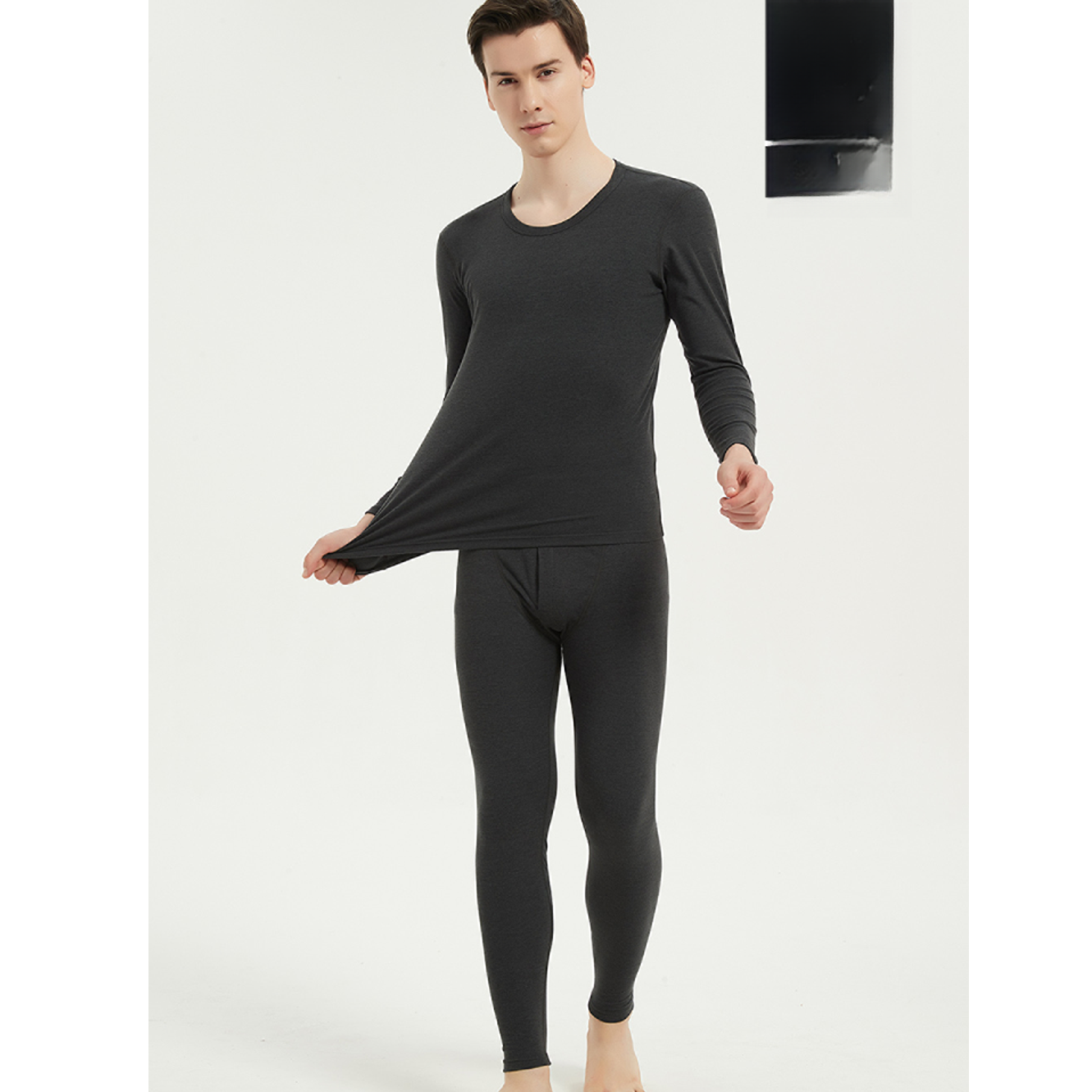WZ   2025冬季男士舒适内衣保暖套装  6618