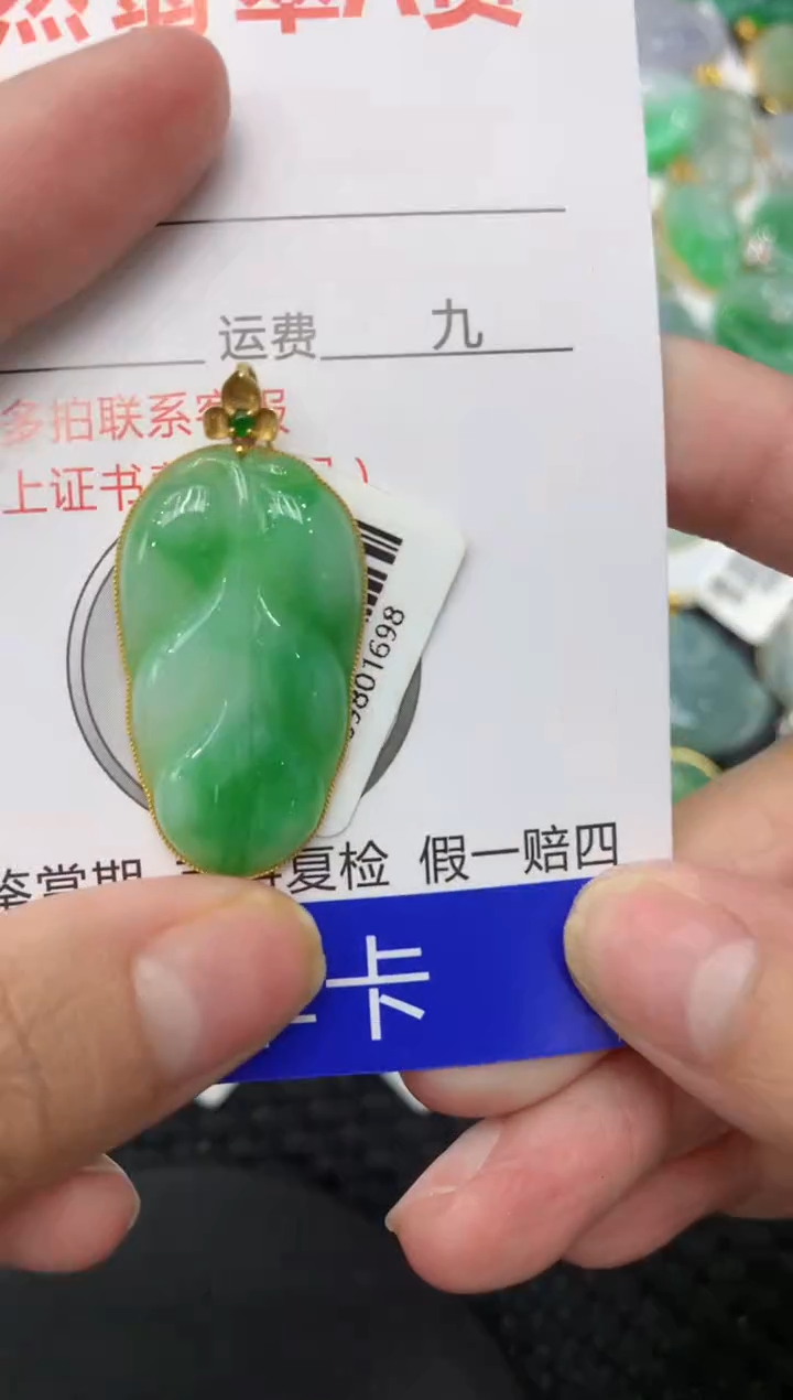 【闪购商品】翡翠颈饰18K金镶嵌111111111