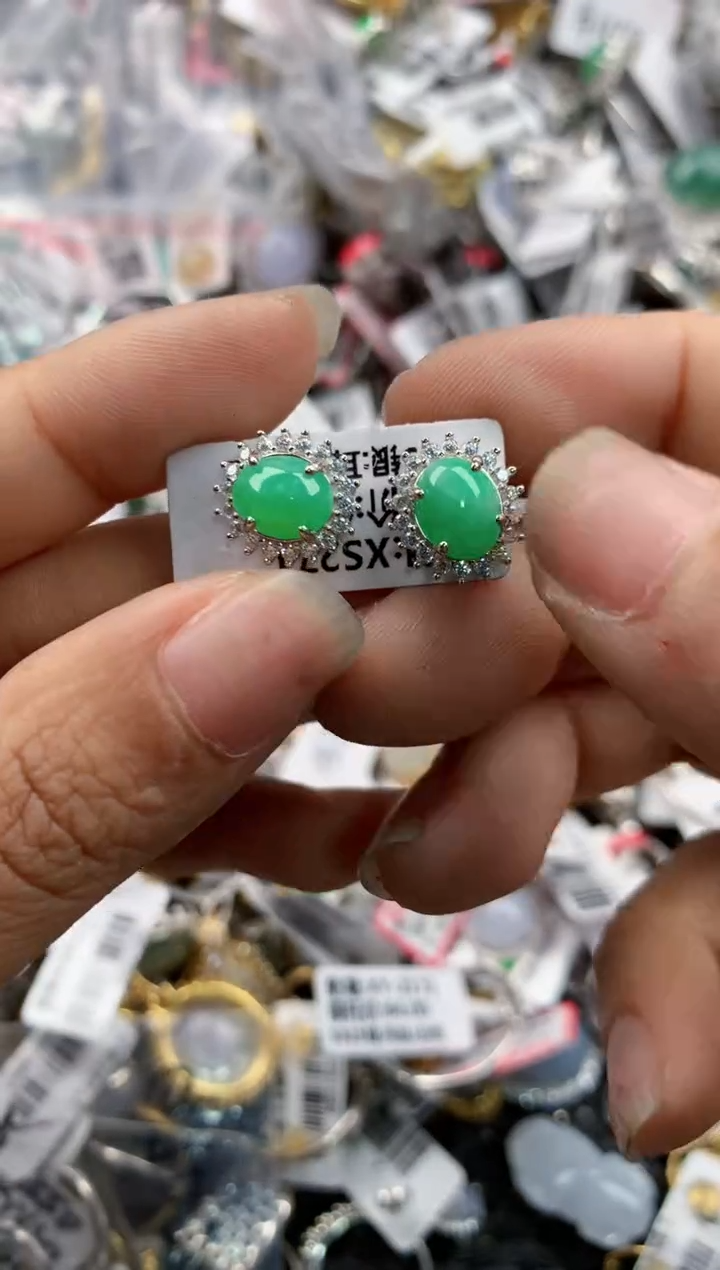 银S925镶嵌戒指翡翠121212---4