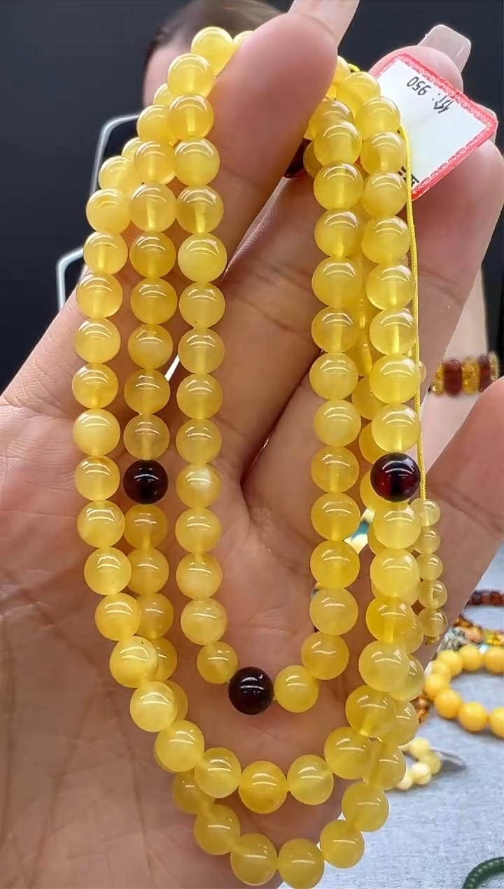 【闪购商品】琥珀颈饰未镶嵌88秒拍号