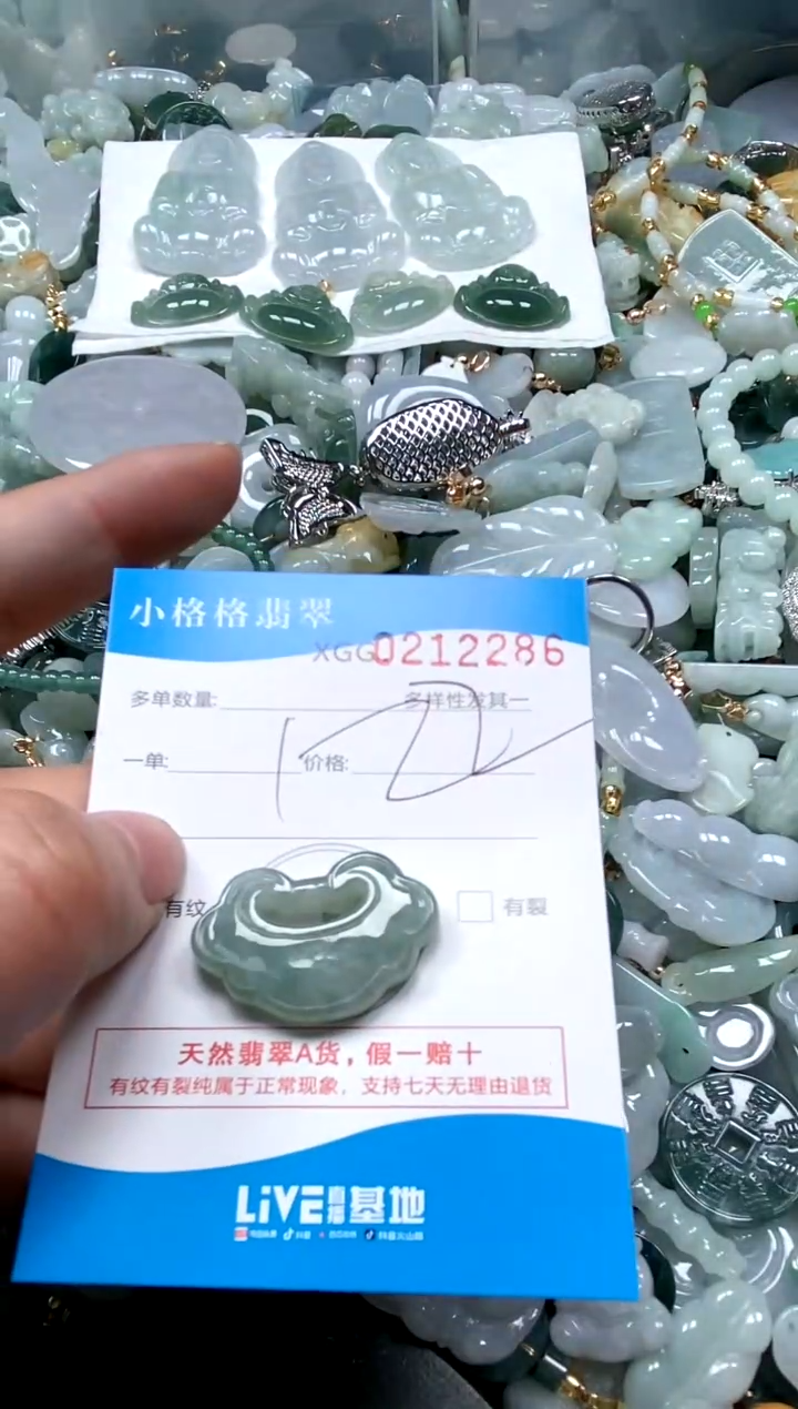 【闪购商品】翡翠颈饰未镶嵌闪购商品0212286