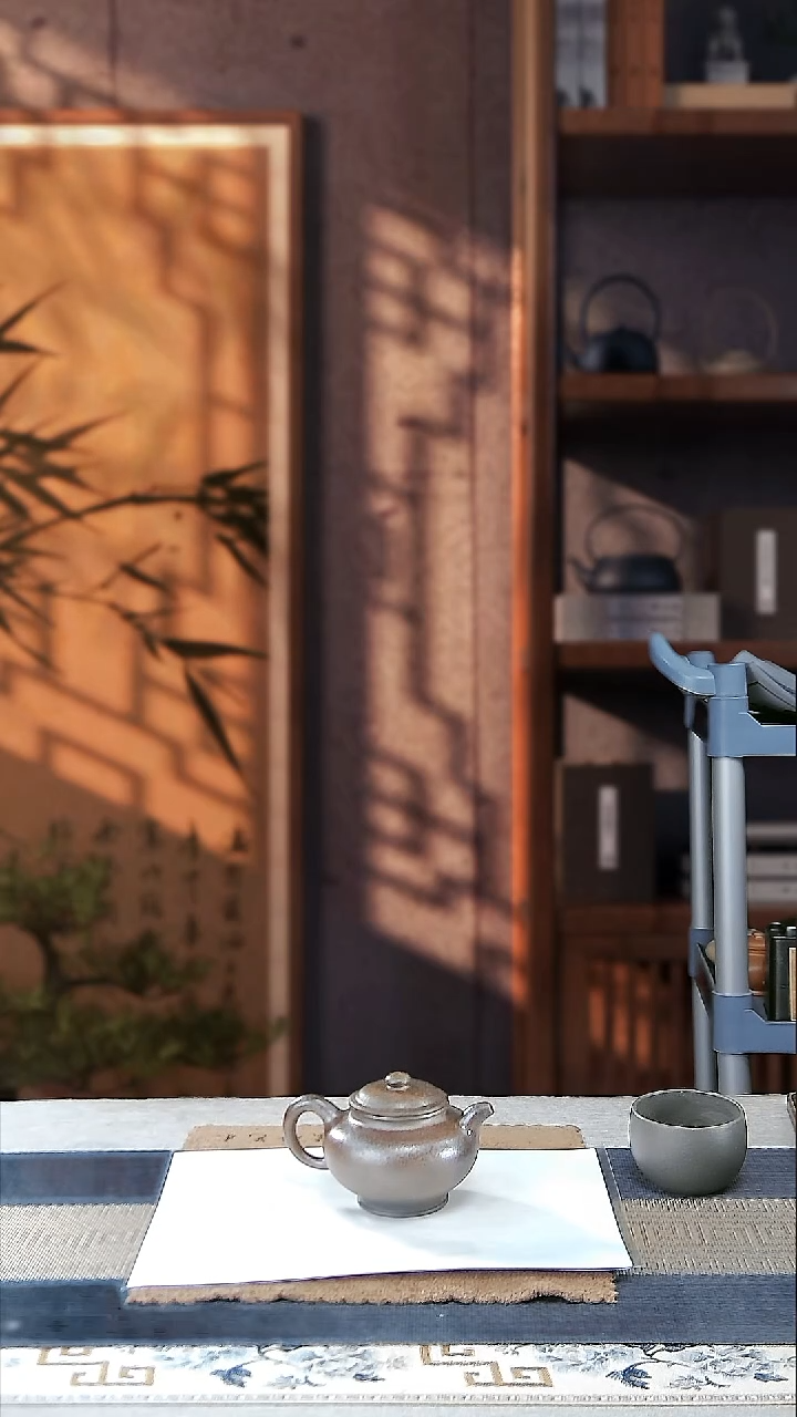 茶杯紫砂旅*天青柴烧掇只