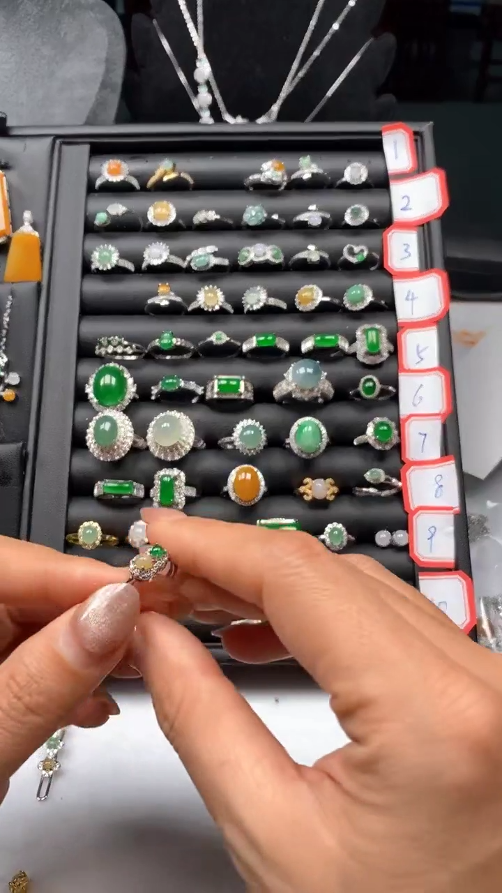 合金戒指翡翠17   