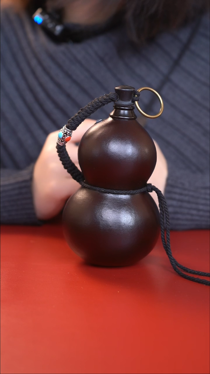 066手工大漆酒葫芦