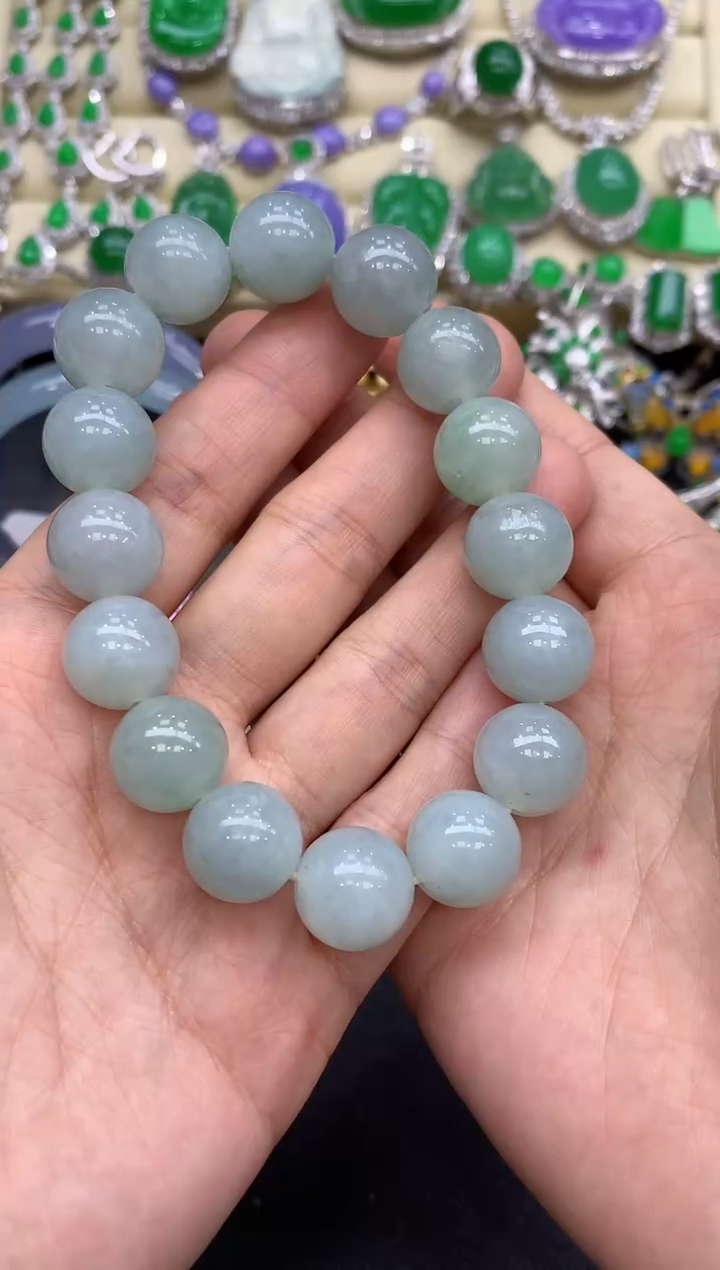 未镶嵌手串翡翠389-中国好珍宝