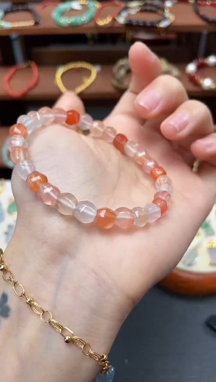 【闪购商品】南红玛瑙手串未镶嵌一个  JK359