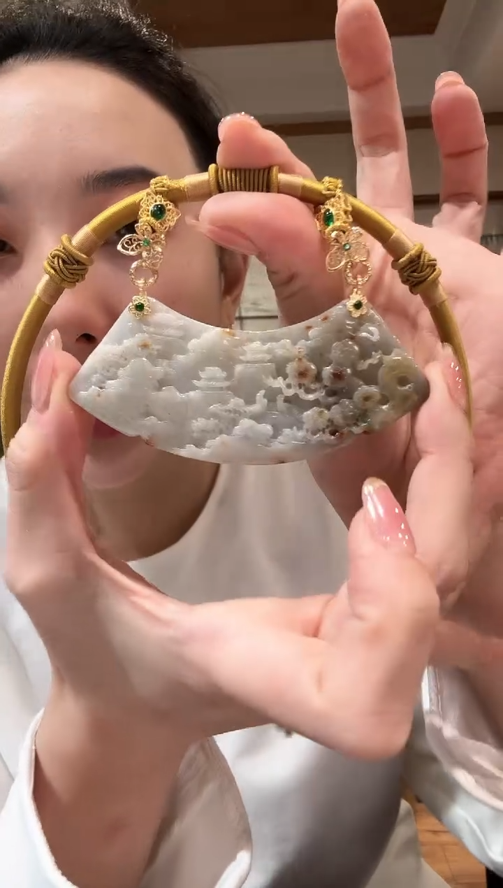 【闪购商品】翡翠颈饰未镶嵌国风