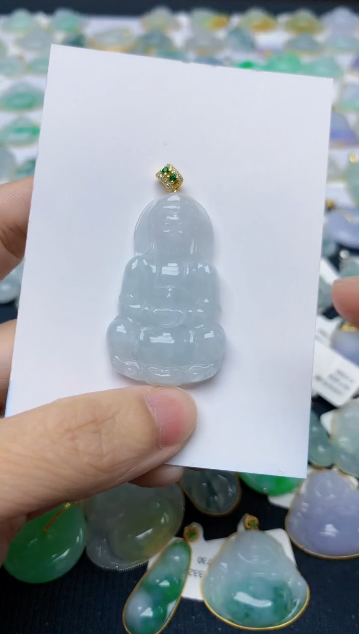 翡翠未镶嵌颈饰天然缅甸A货翡翠