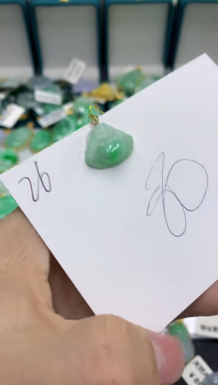 【闪购商品】翡翠颈饰18K金镶嵌号链接11111