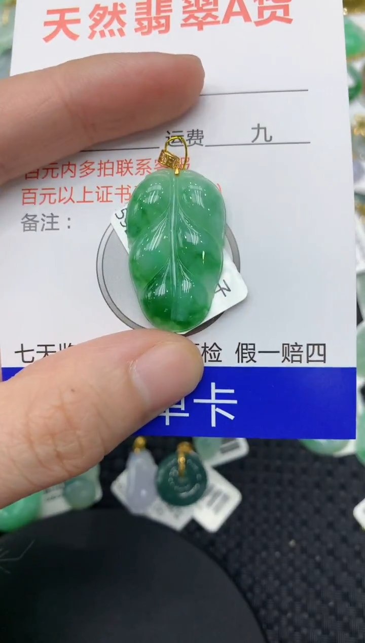 【闪购商品】翡翠颈饰18K金镶嵌11111111