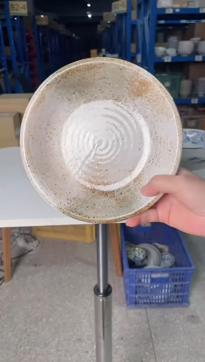 陶瓷雪志野7.8英寸深盘