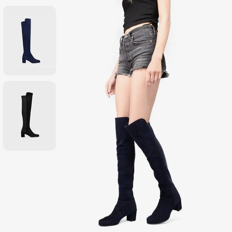 StuartWeitzman【国现 专柜6800】女士过膝高跟长靴 5050 Block
