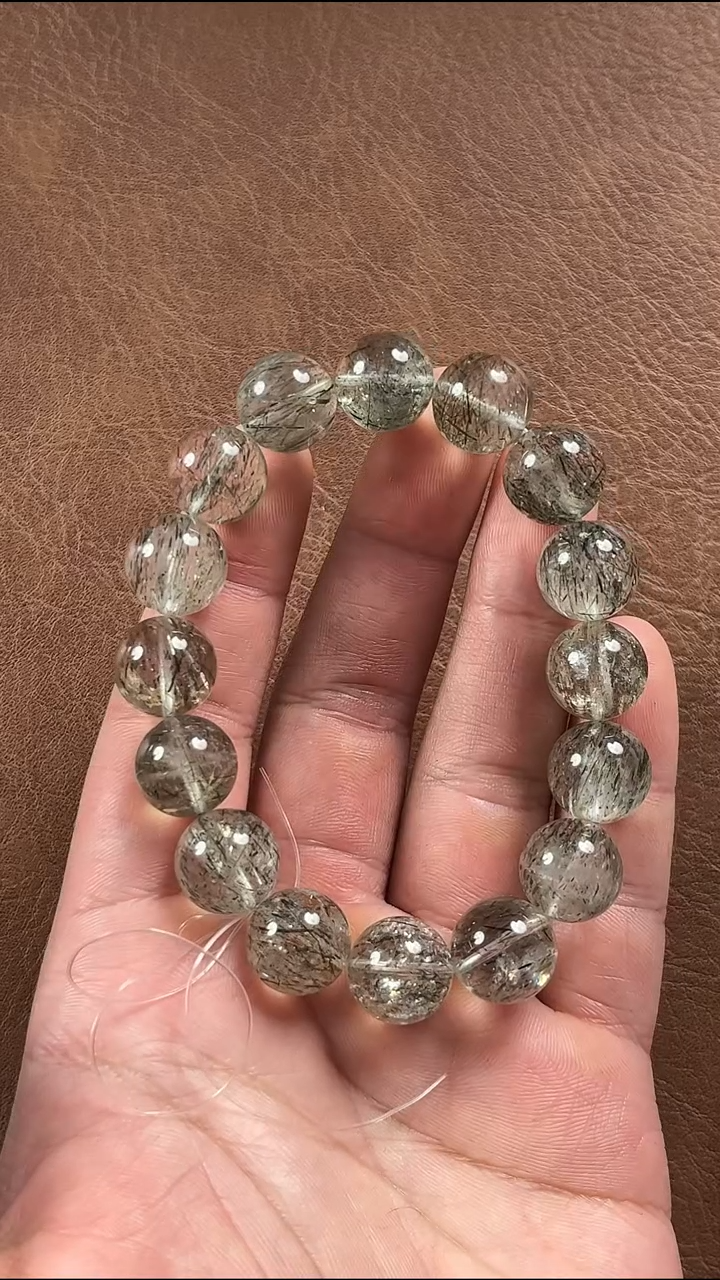 未镶嵌手链水晶13mm碧玺发