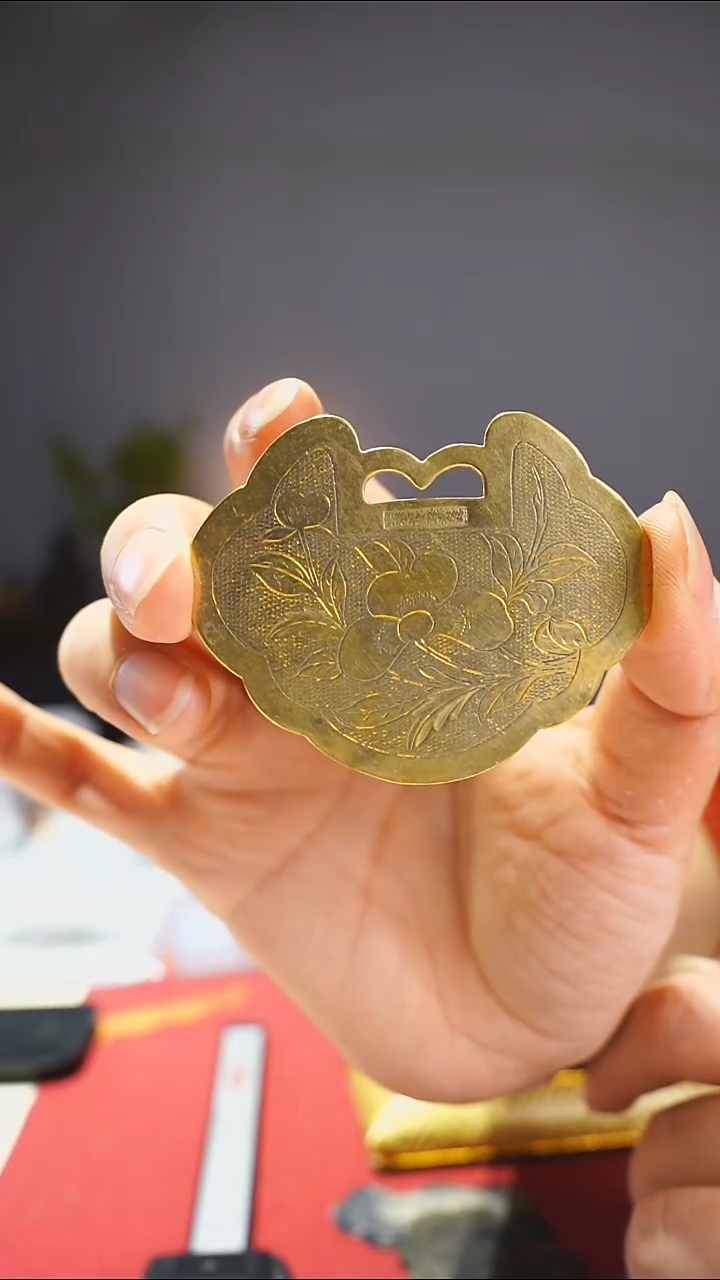 【闪购商品】金属老吉祥如意锁0138