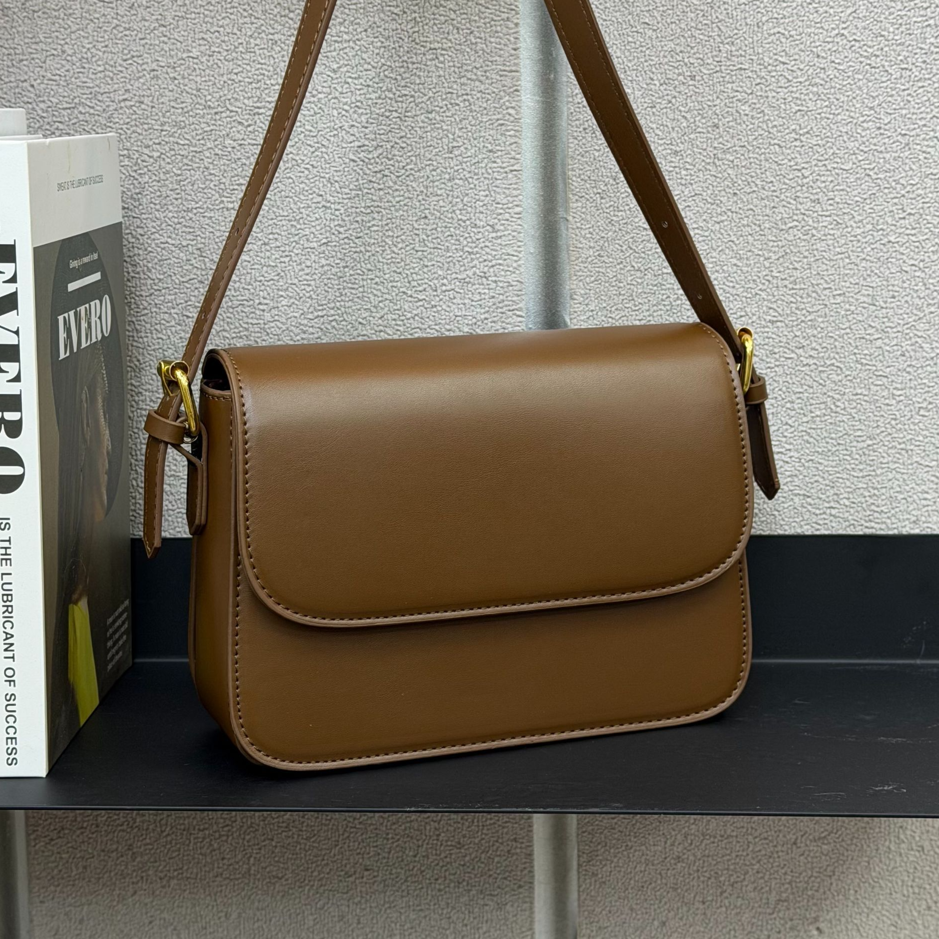 高级感豆腐包女包咖色包包单肩包时尚潮流百搭纯色简约风斜挎女包