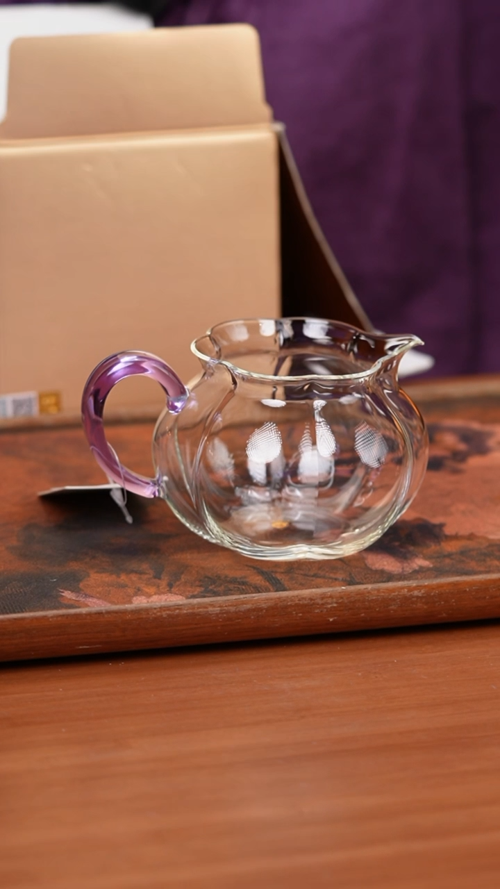 【闪购商品】禾器/晶彩纳福茶海/浅紫色/定制版