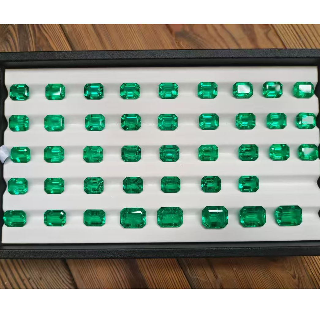 培育绿柱石DS培育实验室培育祖母绿裸石精工精切