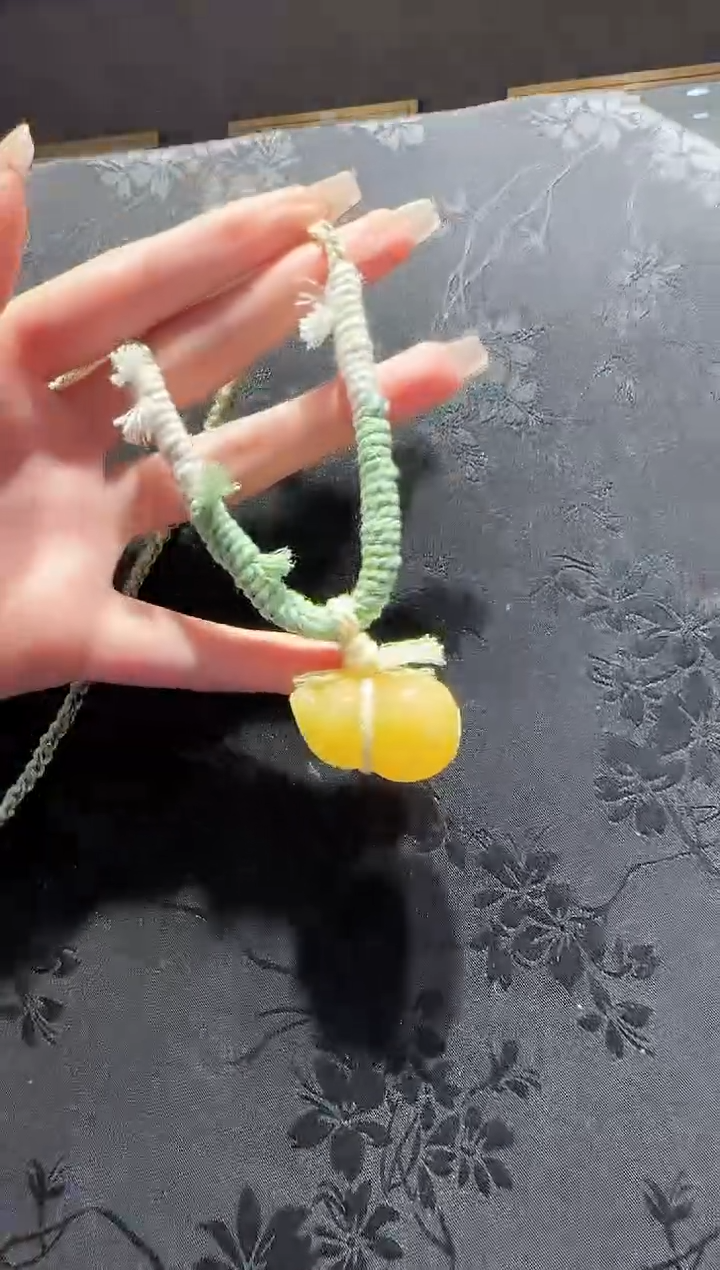【闪购商品】琥珀项链未镶嵌蜜蜡葫芦项链编绳款