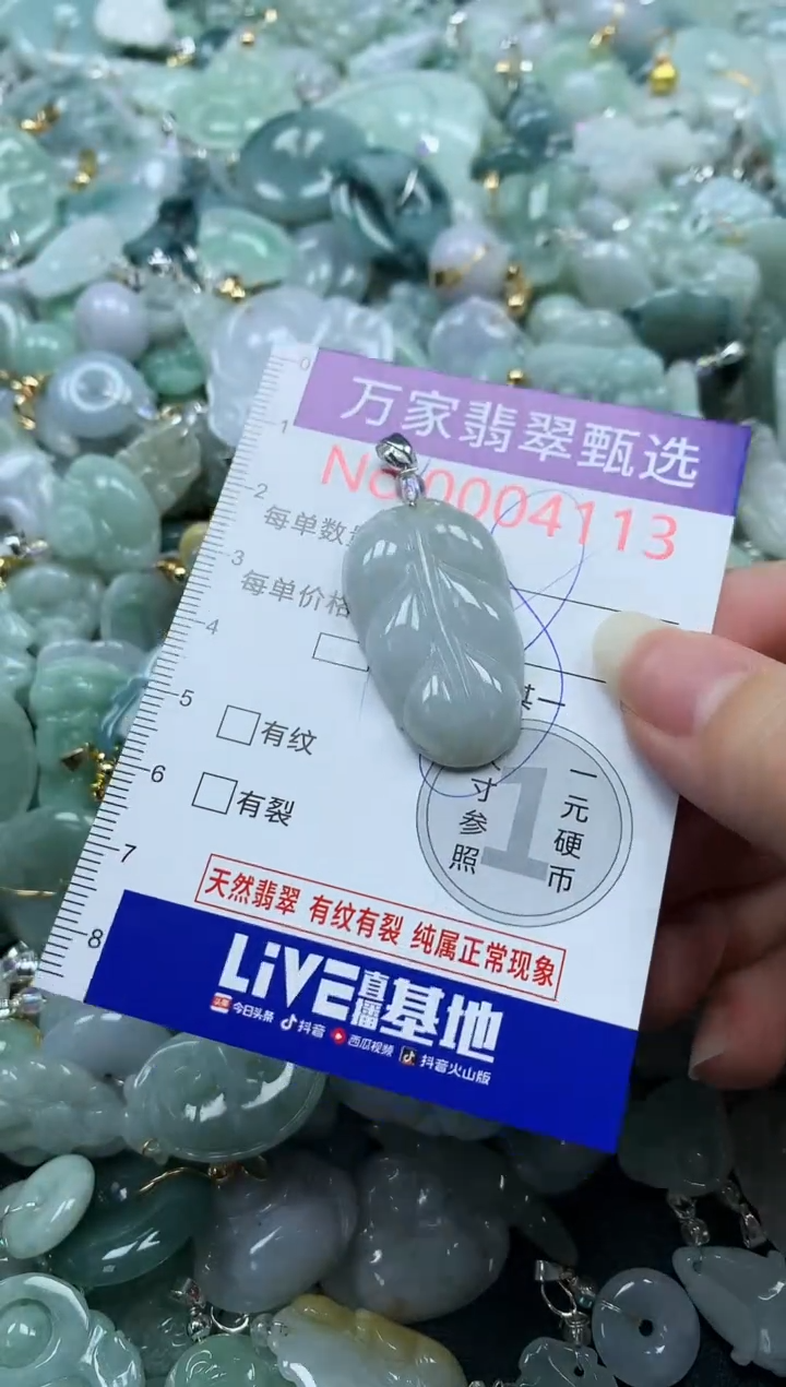 吊坠(不含链)未镶嵌翡翠4113