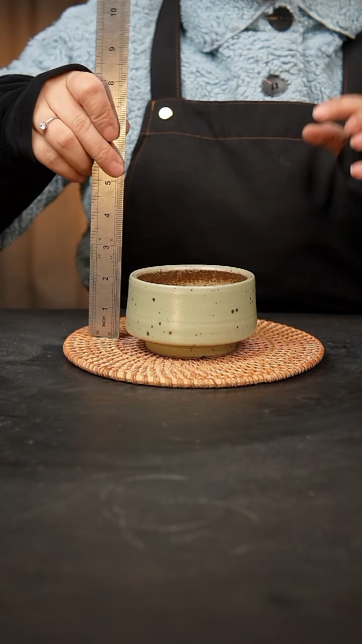 【闪购商品】瓷片泥泥手工花盆口8高6