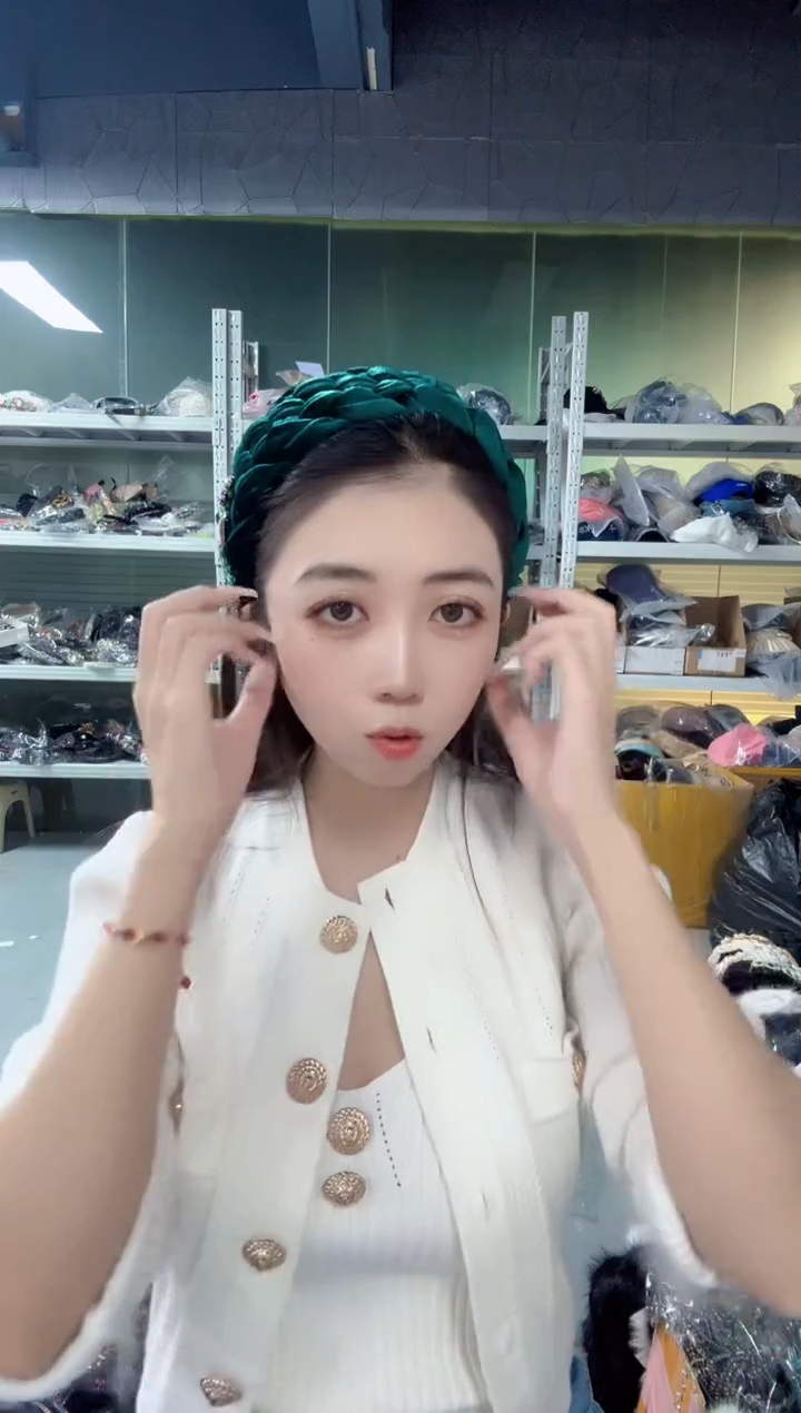 人造彩棉清货发箍105