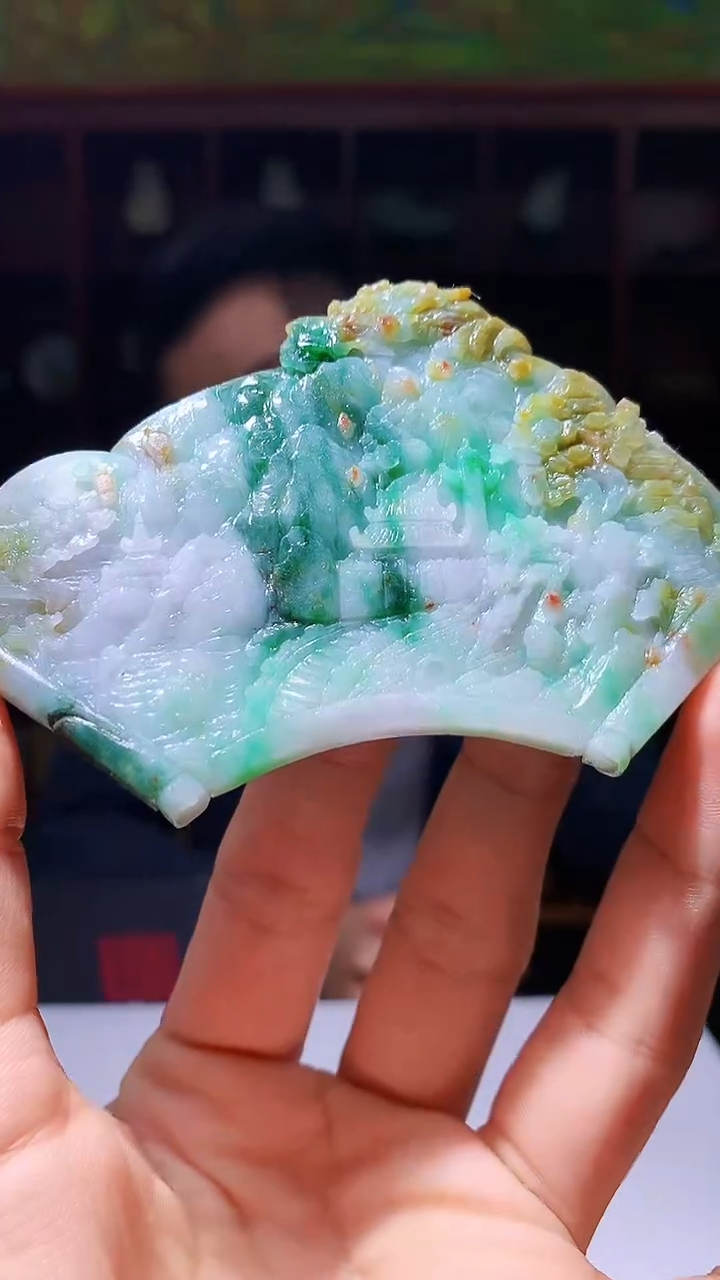 【闪购商品】定制翡翠未镶嵌1049hm-毛货挂件58