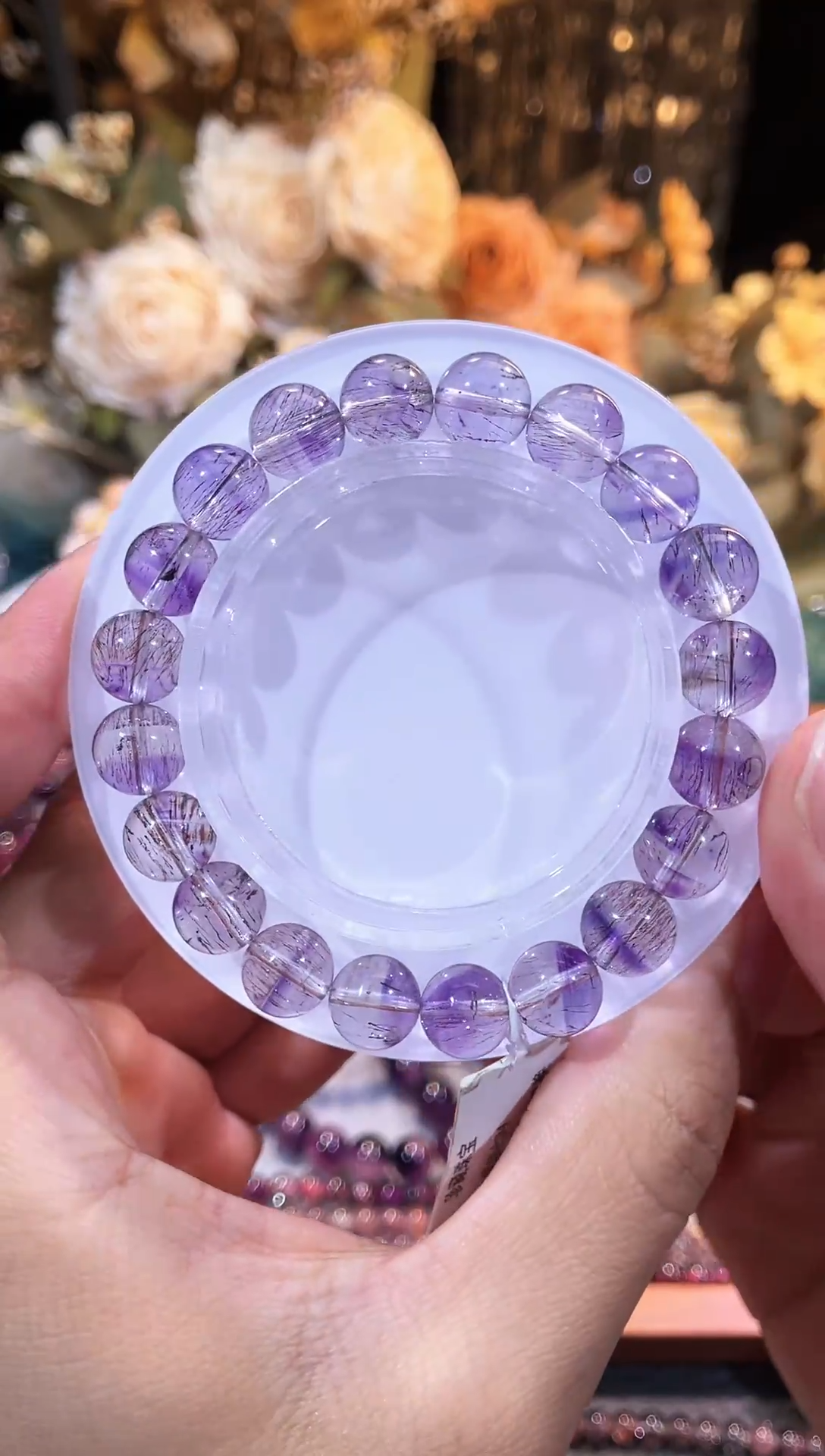 未镶嵌手链水晶仙女紫超七9m+