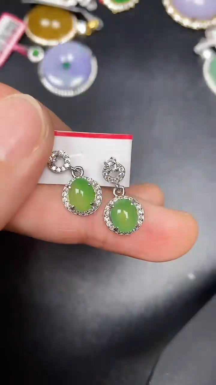 银S925镶嵌戒指翡翠1360