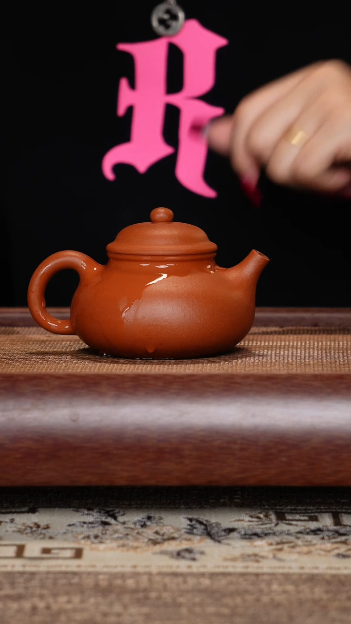 茶壶紫砂40目赵庄朱泥容天
