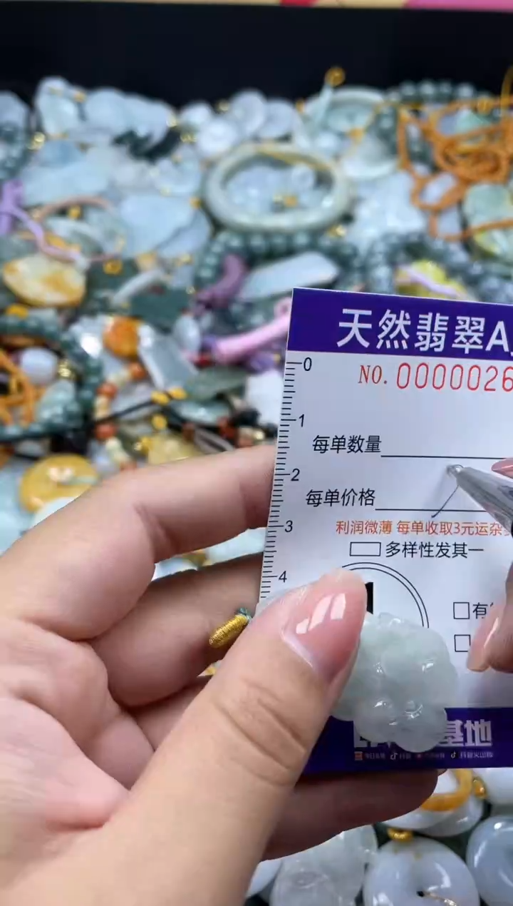 翡翠未镶嵌颈饰00026